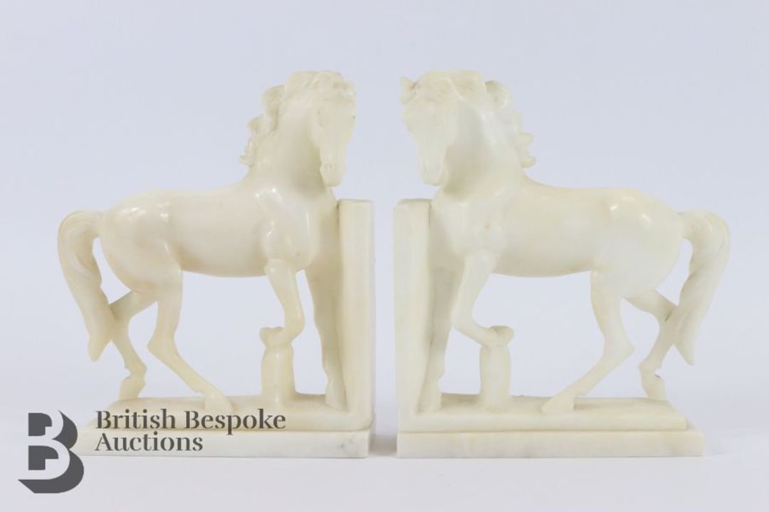 Pair of Alabaster Bookends - Image 1 of 3