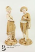 Pair of Bisque Figurines