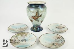 Four 20th Century Japanese Cabinet Plates