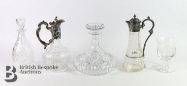Five Crystal Decanters