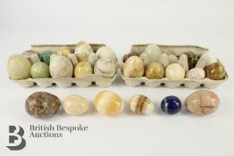 Collection of Polished Stone Eggs