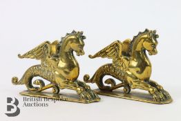 Pair of Brass Paperweights