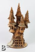 Terracotta Candle Lamp