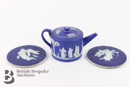 Wedgwood Tea Pot and Plaques