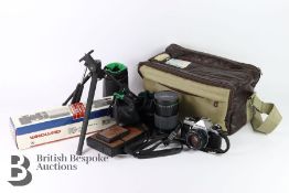 Vintage Camera and Lens