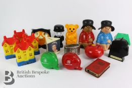 Collection of Plastic Novelty Money Boxes