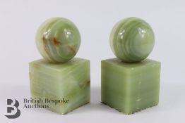 Pair of Onyx Book Ends