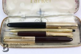 Parker Fountain and Ink Pens