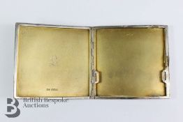 Silver Engine Turned Cigarette Case