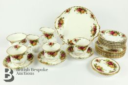 Royal Albert Country Roses Part Tea Set