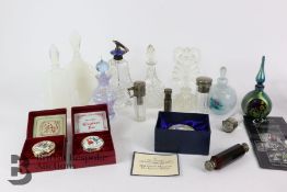 Twelve Glass Perfume Bottles