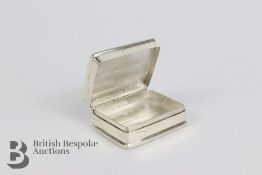 Silver Rectangular Pill Box