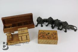 Treen Dominoes Set
