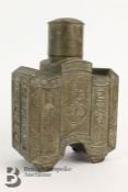Chinese Cast Metal Tea Caddy