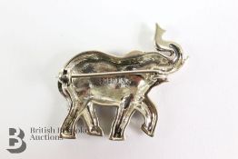 Silver Elephant Brooch