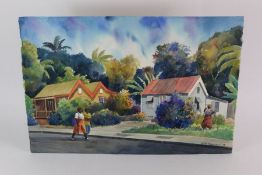 Neville 'Oluyemi' Legall (20th Century) Watercolour