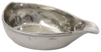 A George III silver papboat