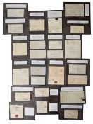 Postal History: A collection of pre stamp covers