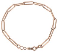 9ct fetter rose gold chain