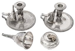A late George III Spirit burner and Old Sheffield plate