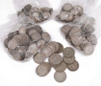 A quantity of George V and George VI silver coins
