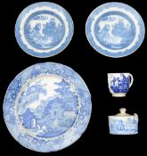 A first period Worcester coffee cup and various others