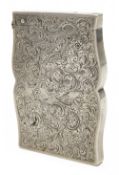 An early Victorian silver card case