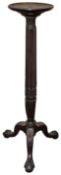 A George III style mahogany torchere