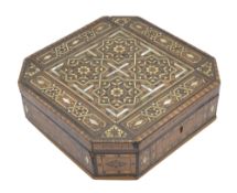 A 20th century Damascus ware box