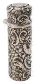 A late Victorian silver scent bottle, London, 1893 by Sampson Mordan & Co.