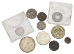 A small collection of coins