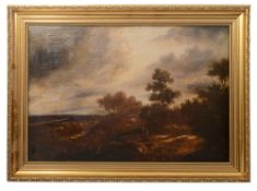 English School, 19th century, a pair of landscape paintings, oil on canvas