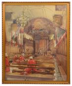 John Eyre 'Chelsea Pensioners' watercolour