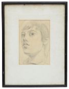 Eric Stace Holt (1944-1997) Portrait of a man, pencil signed and dated 1962