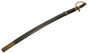 A Russian 1881 Pattern Dragoon trooper's sabre/shashka