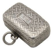 A George III silver vinaigrette probably London 1815