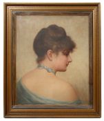 Walter Blackman, Portrait of a lady, oil on canvas