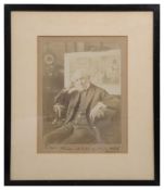 A signed presentation portrait photograph of William Powell Frith R.A.