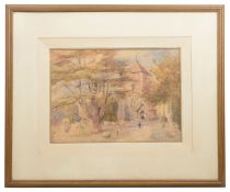 John Eyre 'Church Cranleigh' watercolour