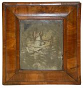 A William and Mary cushion framed wall mirror