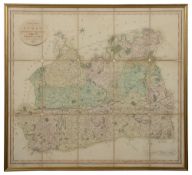 A folding map of Surrey. John Cary: A New Map of Surrey