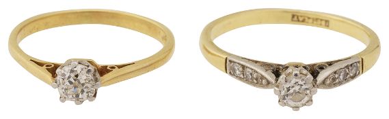 Two diamond solitaires