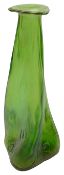 A Loetz Creta Rusticana green iridescent glass vase c.1900
