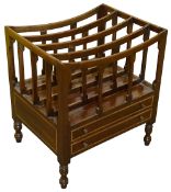 A late Victroian mahogany Canterbury