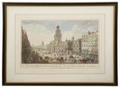 Three 18th century and later perspective view of London