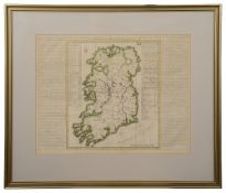 Ireland. Chatelain., Carte Ancienne Et Moderne De L'Irlande