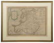 Wales. Ortelius (Abraham) Cambriae Typus Auctore Humfredo Lhyudo Denbigiense Cambrobritano,