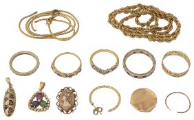 A collection of jewellery