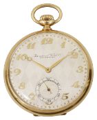 A 1920s International Watch Company Art Deco 14ct pocket watch