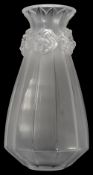 A Lalique Oeillets pattern vase